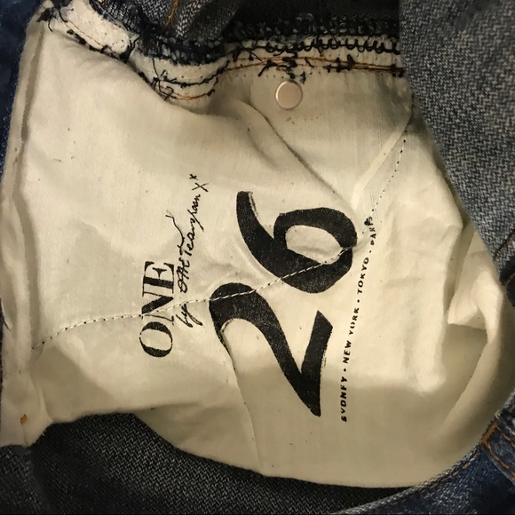 One Teaspoon Cadillac denim midi slit skirt 24 25 - Picture 5 of 5